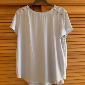 Loft blouse with button detail